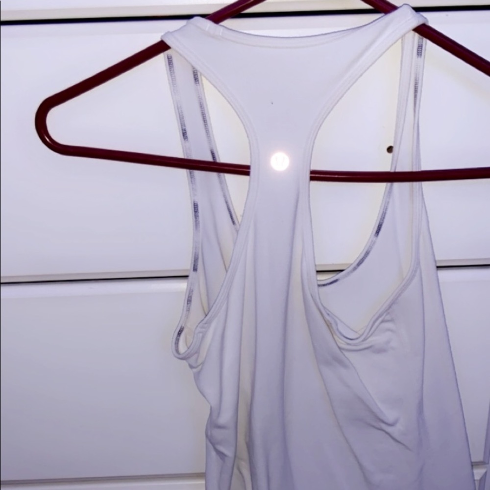Lululemon cool racer back white tank!